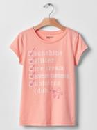 Gap Graphic Short Sleeve Tee - Creamy Coral