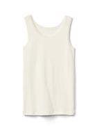 Gap Lace Trim Tank - Ivory Frost