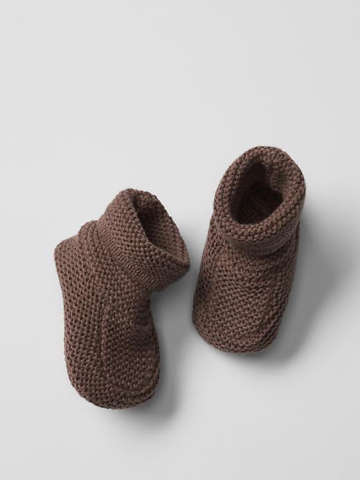 Gap Knit Booties - Brown
