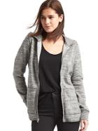 Gap Women French Terry Zip Hoodie - Grey Marl