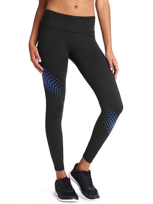 Gap Women Gfast Winterbrush Reflective Print Leggings - Blue Dot
