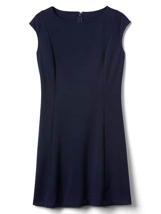 Gap Women Ponte Cap Sleeve Dress - True Indigo