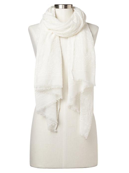 Gap Eyelet Scarf - New Off White