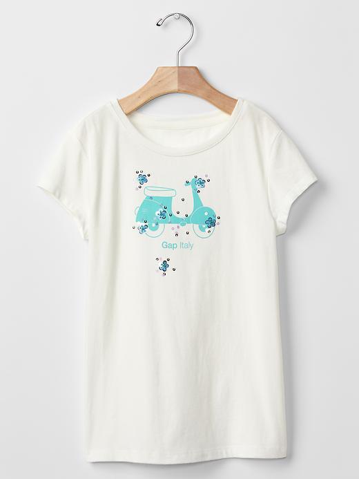 Gap City Logo Floral Tee - Italy