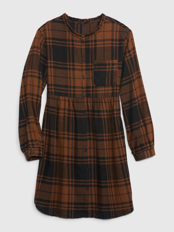 Kids Flannel Shirtdress
