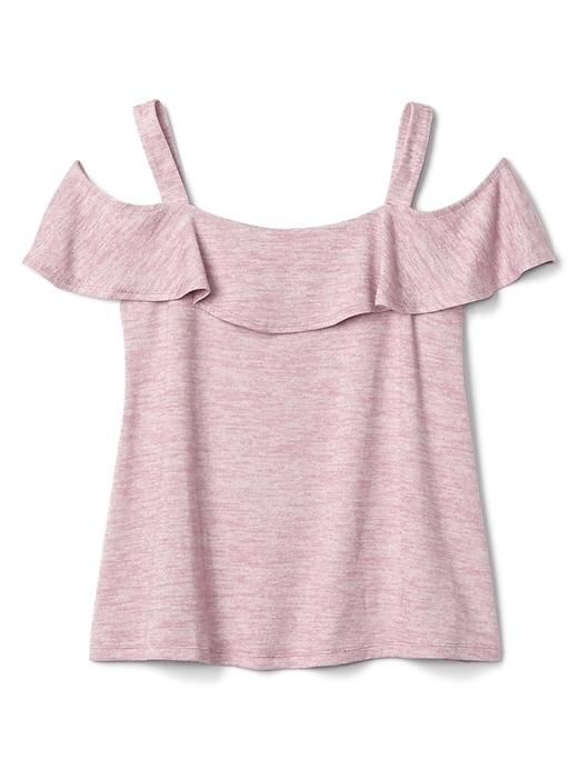 Gap Women Softspun Cold Shoulder Tee - Pink