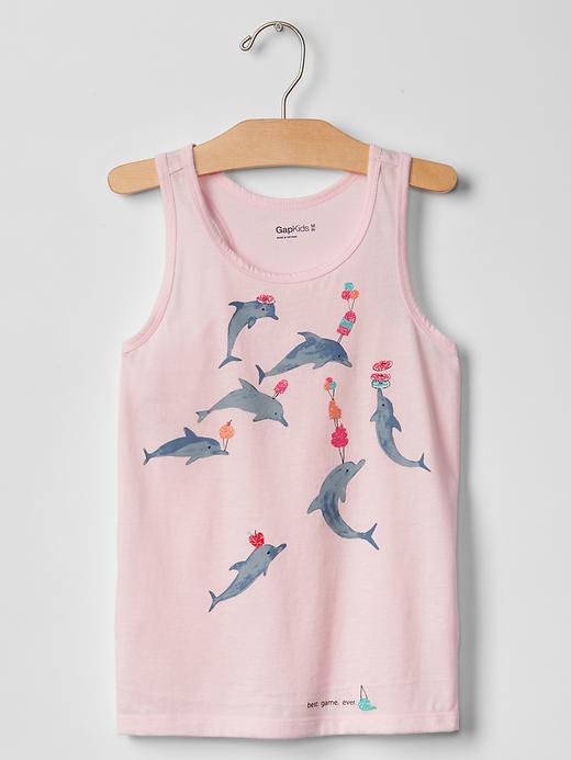 Gap Graphic Tank - New Babe Pink