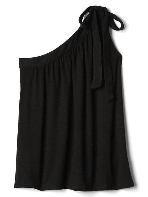 Gap Women Softspun Shoulder Tie Tip - True Black