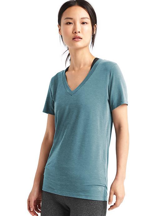 Gap Gapfit Breathe V Neck Tee - Sheer Teal
