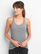 Gap Gapfit Breathe Strappy Shelf Tank - Heather Grey