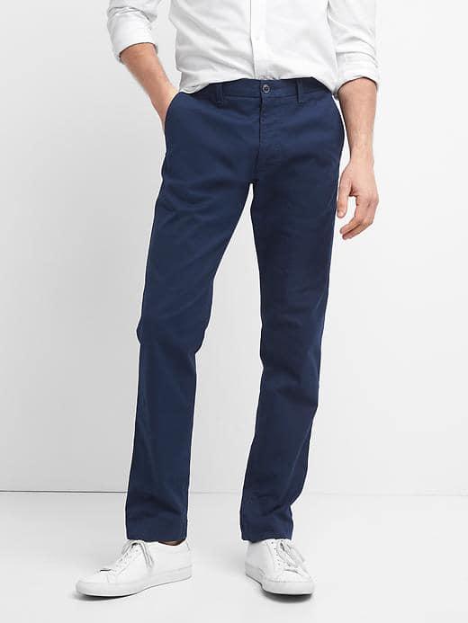 Gap Men Classic Stretch Slim Fit Khakis - Tapestry Navy