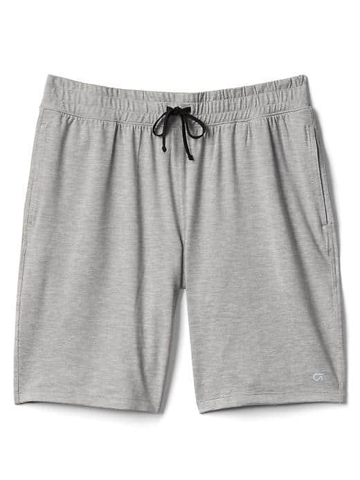 Gap Men Brushed Jersey Lounge Shorts - Light Heather Gray