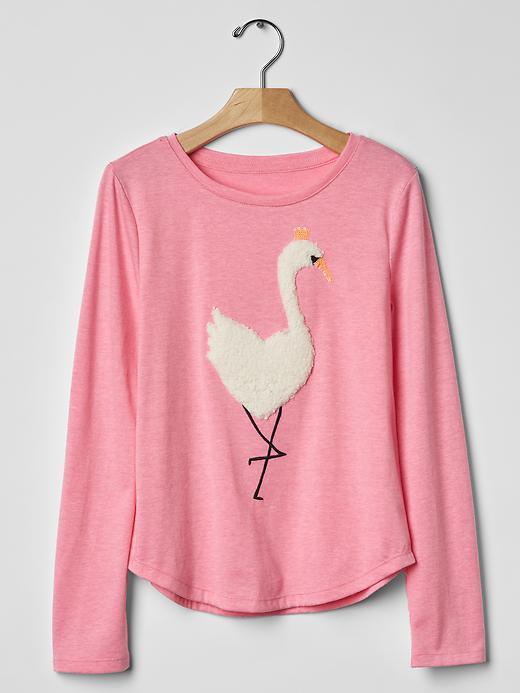 Gap Embellished Love Graphic Tee - Pink Glo Neon