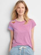 Gap Women Free City X Gap Short Sleeve Tee - Purple Aster