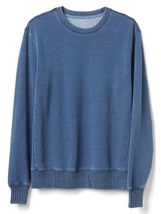 Gap Men Indigo Pullover Sweatshirt - Light Indigo