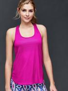 Gap Women Lightweight Mesh Tank - Electric Fuchsia