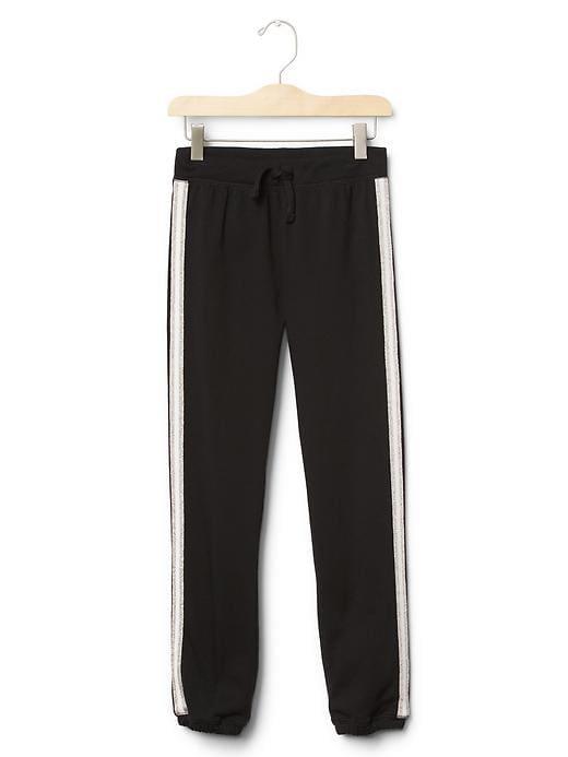 Gap Shimmer Stripe Sweats - True Black