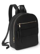 Gap Women Leather Dome Backpack - True Black