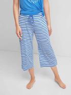 Gap Women Mix And Match Print Crop Sleep Pants - Aloha Stripe Tile Blue