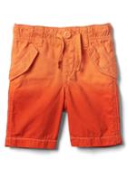 Gap Canvas Skater Shorts - New Dark Orange