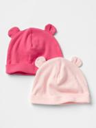 Gap Knit Bear Hat 2 Pack - Pink Combo