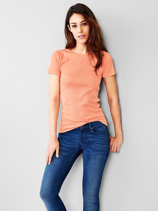 Gap Women New Modern Crew Tee - Paradise Peach