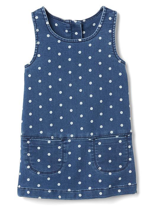 Gap Dotty Supersoft Denim Jumper - Polkadot