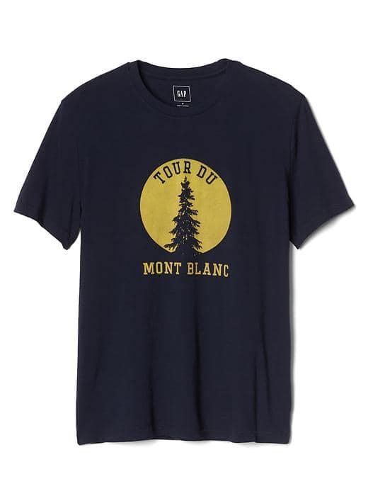 Gap Men Mont Blanc Graphic Tee - Tapestry Navy