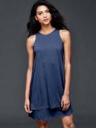 Gap Double Layer Dress - Comet Blue