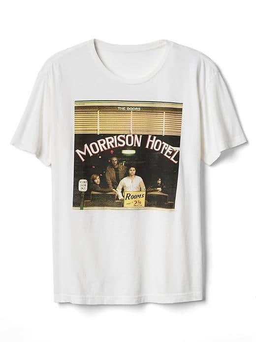 Gap Men Morrison Hotel Graphic Crewneck Tee - New Off White