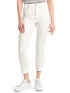 Gap Women Super High Rise True Skinny Crop Jeans - White