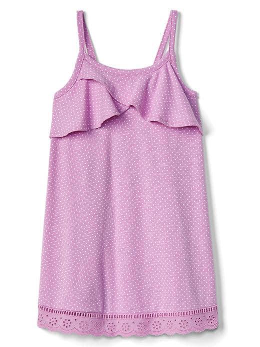 Gap Ruffle Spaghetti Dress - Purple Rose
