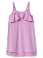 Gap Ruffle Spaghetti Dress - Purple Rose