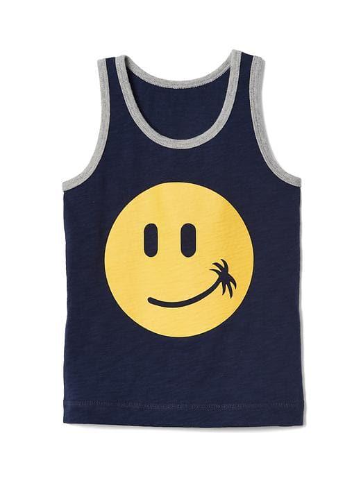 Gap Graphic Slub Tank - Elysian Blue