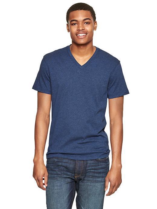 Gap The Essential V Neck T - Navy Heather