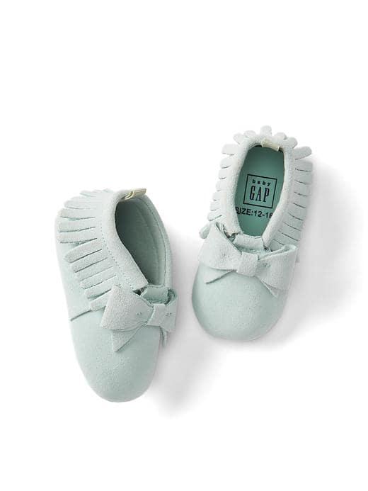 Gap Fringe Bow Moccasins - Stillwater