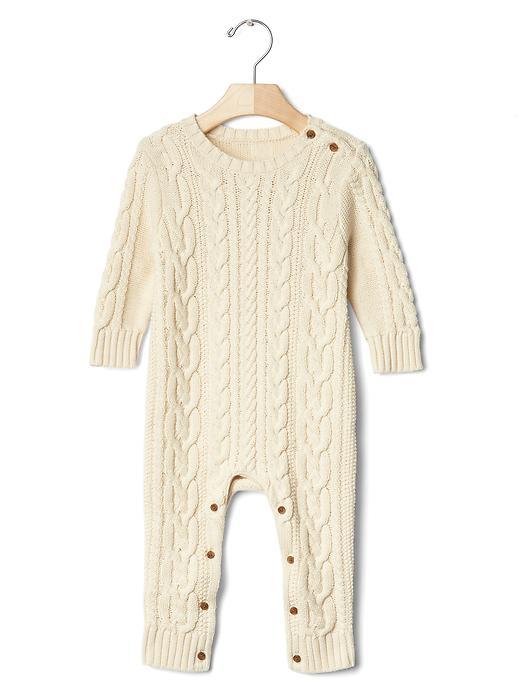 Gap Cable Knit Sweater One Piece - French Vanilla