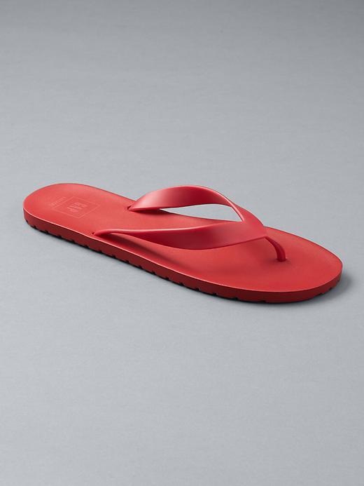Gap Men Classic Rubber Flip Flops - Tomato Sauce