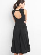 Gap Softspun Open Back Dress - True Black