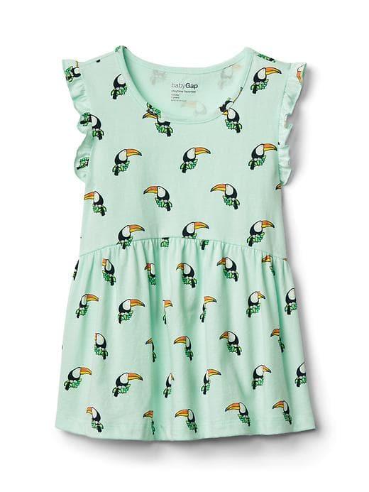 Gap Flutter Peplum Tee - Toucan