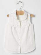 Gap Sleeveless Shirt - New Off White