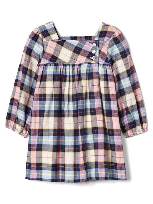 Gap Plaid Twill Dress - Pearl Rose