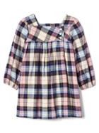 Gap Plaid Twill Dress - Pearl Rose