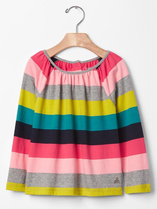 Gap Shirred Raglan Tee - Multi Stripe
