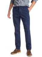 Gap Men Vintage Washed Slim Fit Khakis - Navy