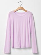 Gap Luxe Seam Jersey Tee - Gauzy Lilac