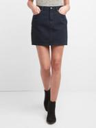 Gap Women High Rise Mini Pencil Skirt - Dark Blue Black