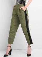 Gap Women Satin Stripe Chinos - Desert Cactus