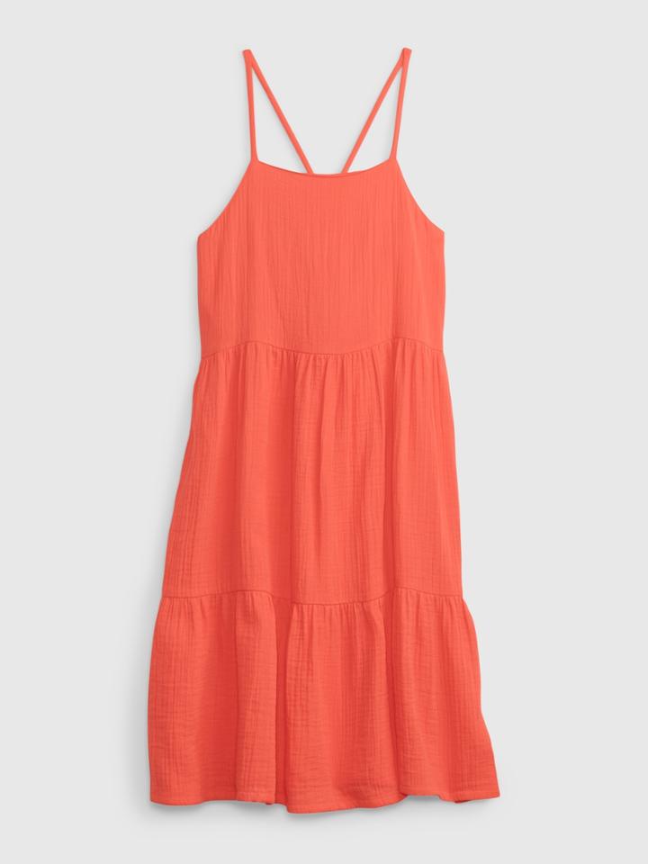 Kids Gauze Tiered Dress