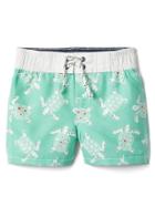 Gap Turtle Board Shorts - Aqua Light